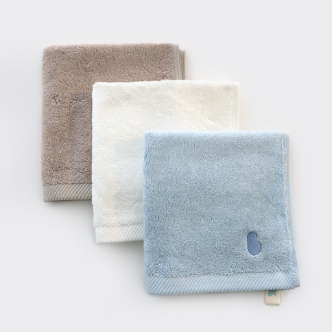 柔软竹纤维 小村庄宝宝方巾带挂钩(3款套装)