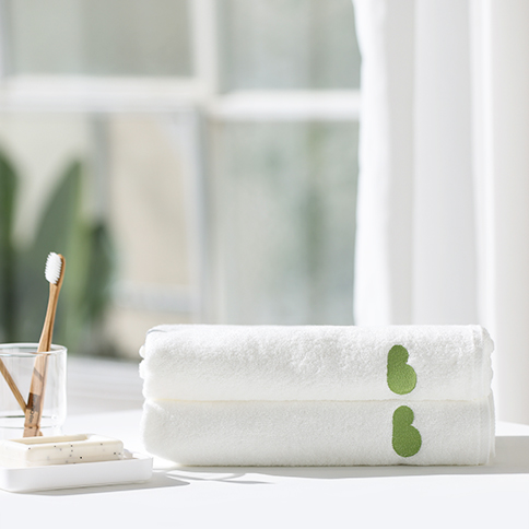 柔软竹纤维 宝宝多功能经典款方形大浴巾(纯白)_85cmX85cm