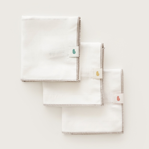 柔软竹纤维 Signature Plus 高密度纱布手帕_6条装