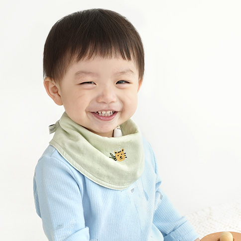 Bamboo Animal Reversible Bandana Bib