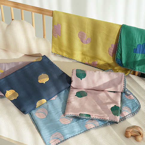 Bamboo Village Jacquard Blanket_S (100*65)