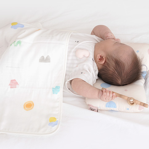 柔软竹纤维 小村庄婴儿拍嗝巾