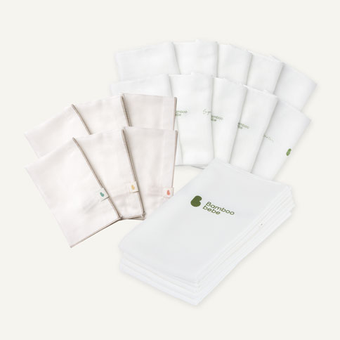 Signature Star Items Packages(Gauze Pure Handkies 10p + Diaper Swaddle Pure 5p + 3 Layer Gauze Hankies 6p)