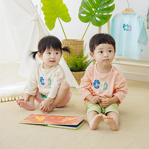 Bamboo Airy Jungle 3/4 Sleeve Loungewear Set_Tropical(6~36Months)