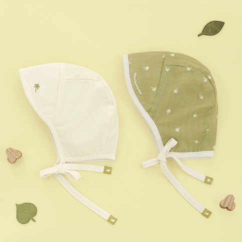 Bamboo Jungle Reversible Baby Bonnet(12~24 Months)
