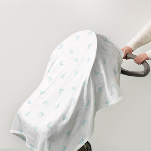 Bamboo Village Gauze Blanket_Bird