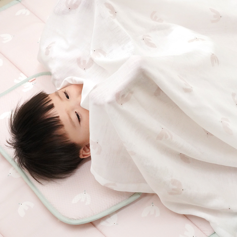 Bamboo Village Gauze Blanket_Bird