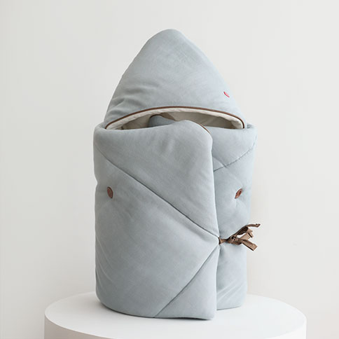 Bamboo Baby Gauze Swaddle Wrap Blanket (Blue)