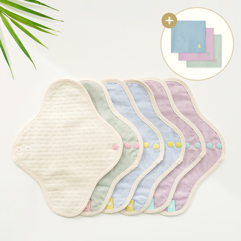 BambooBailey Soft Non-Slip Washable Panty Liner 5EA Set + Pouch