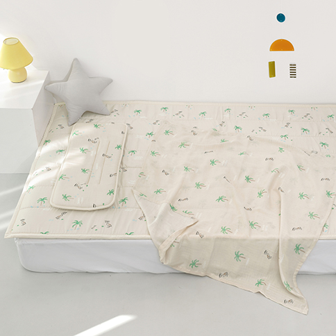 Bamboo Jungle Reversible Cooling Mat_S(110x200cm)