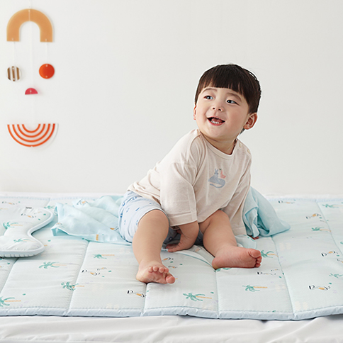 Bamboo Jungle Reversible Cooling Mat_S(110x200cm)