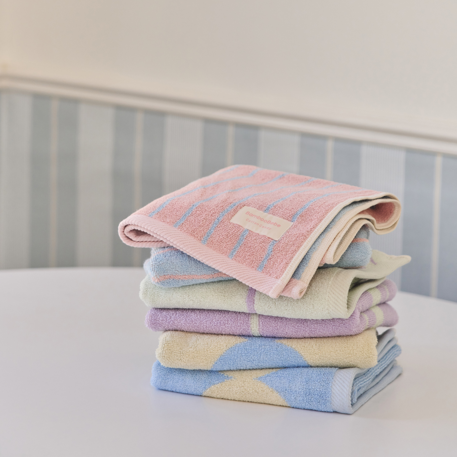 밤부 코튼캔디 세면타올 3종세트