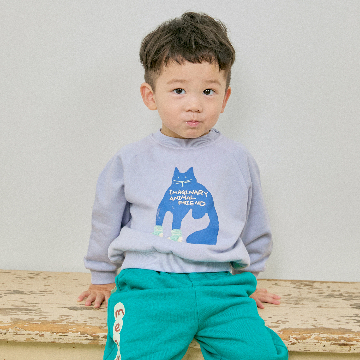 판타주 루즈핏 나그랑 맨투맨 세트