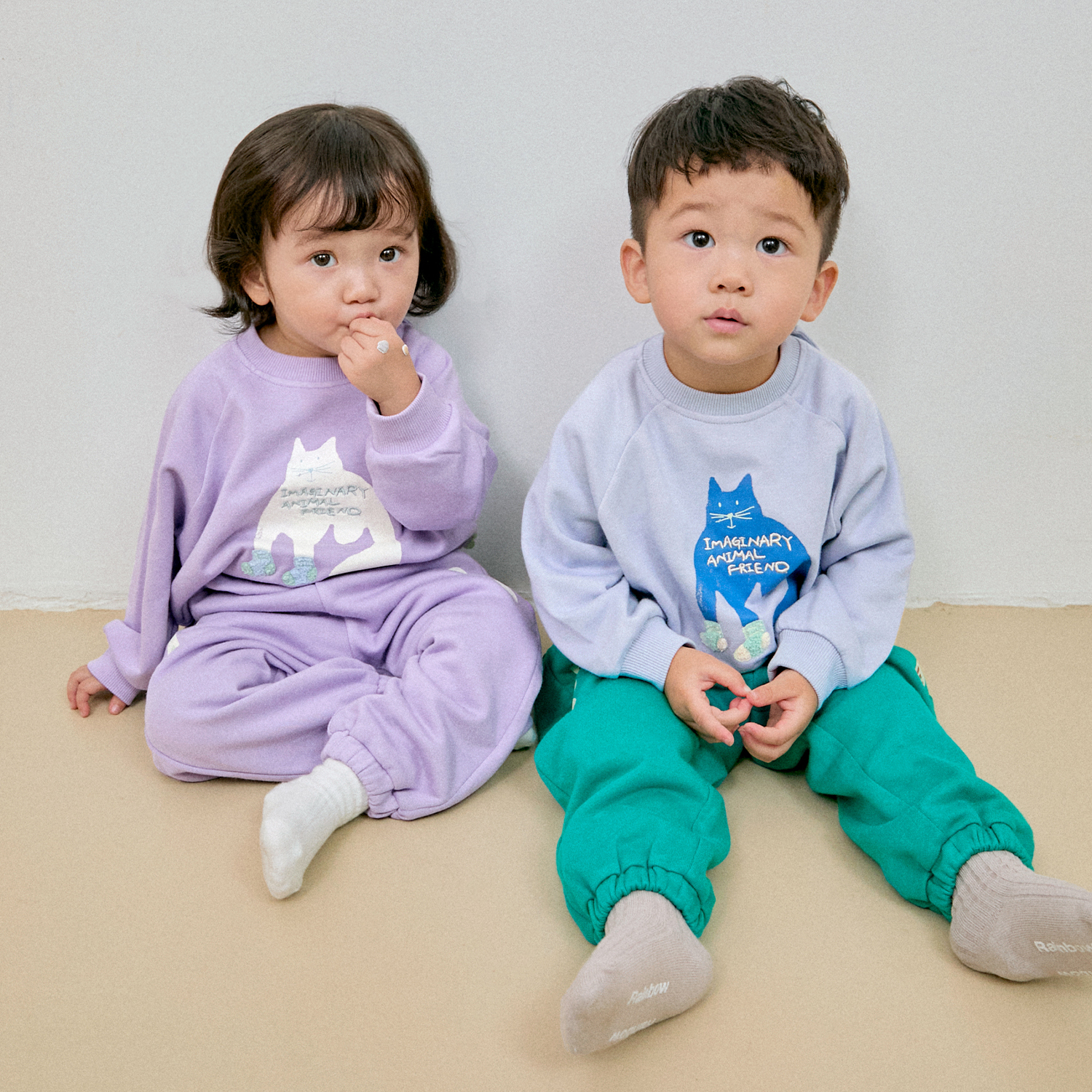 판타주 루즈핏 나그랑 맨투맨 세트