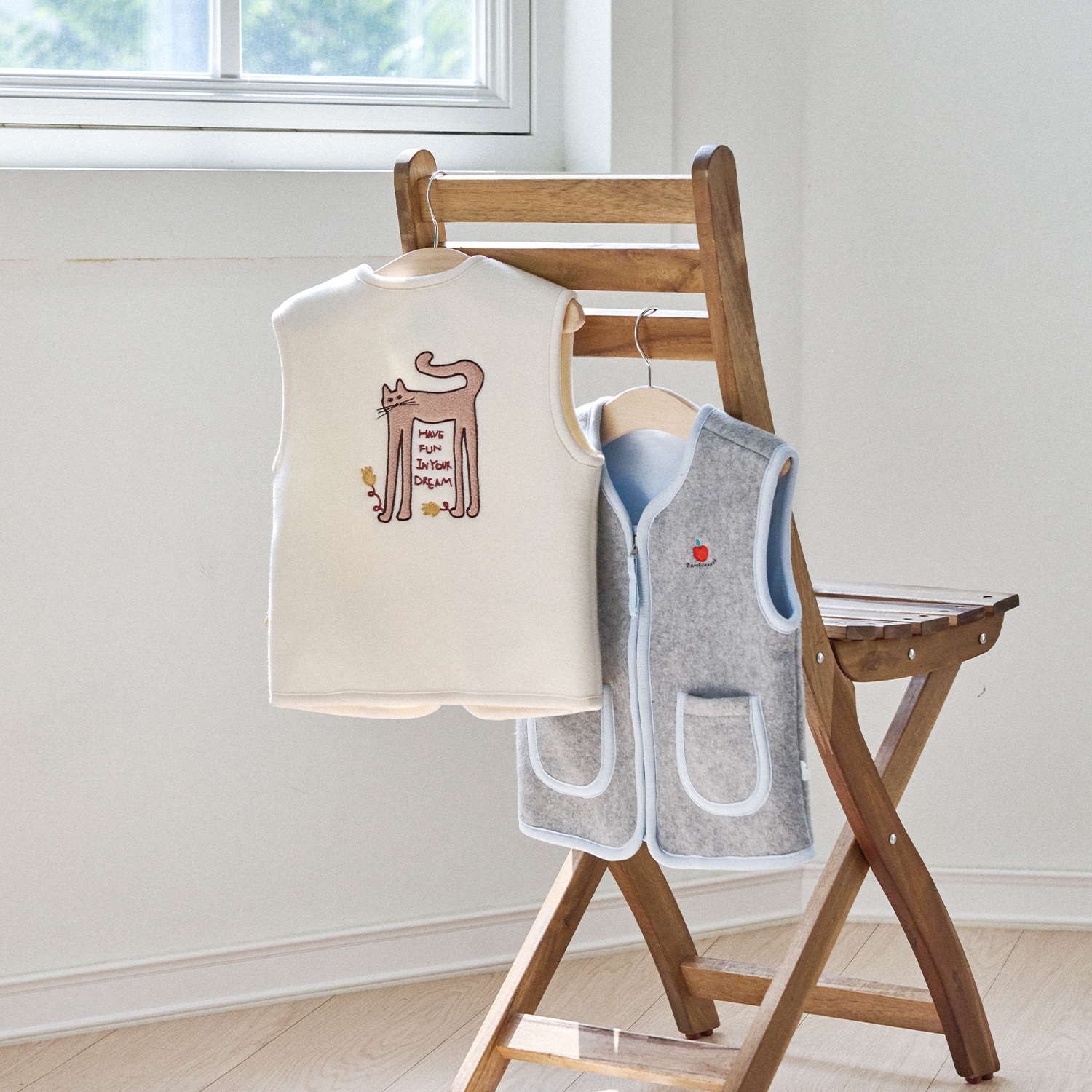 판타주 플리스 조끼