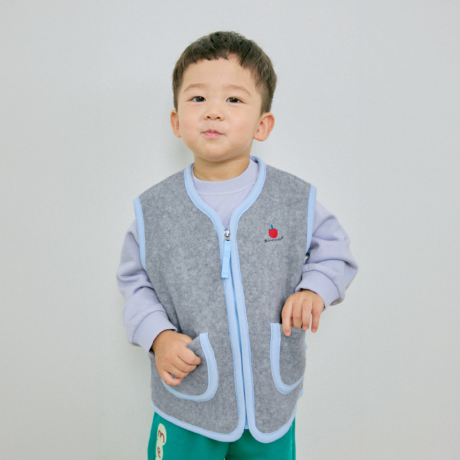 판타주 플리스 조끼