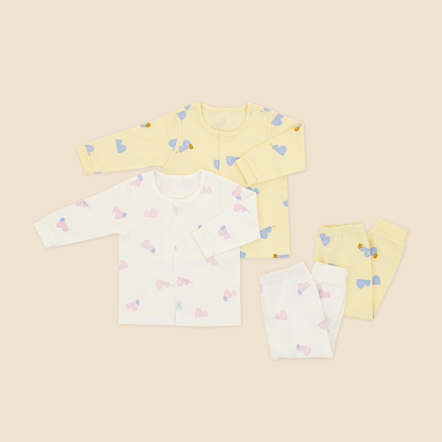 Bamboo Mountain Village Easy On&Off Long Sleeve Set(3M~3Y)