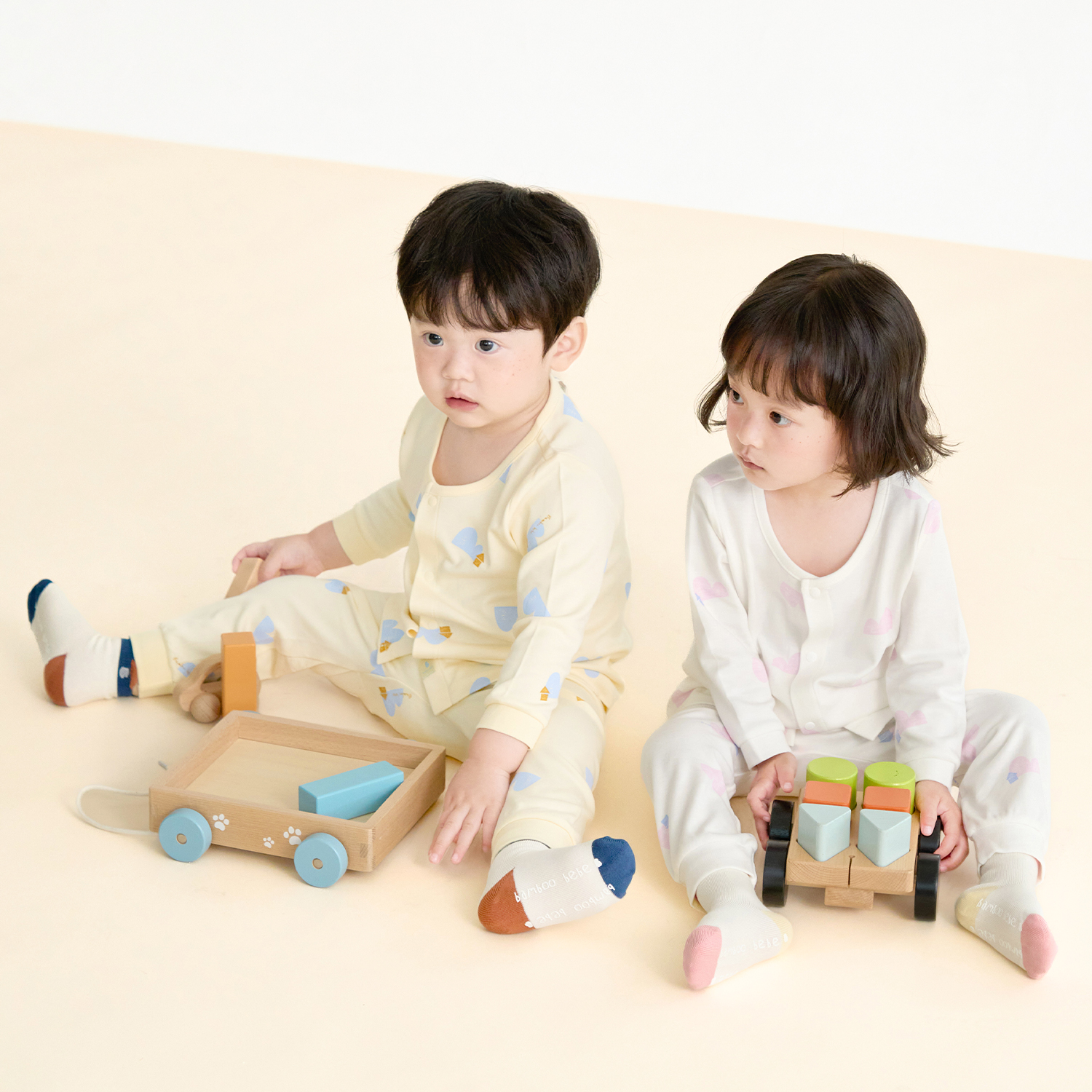 Bamboo Mountain Village Easy On&Off Long Sleeve Set(3M~3Y)