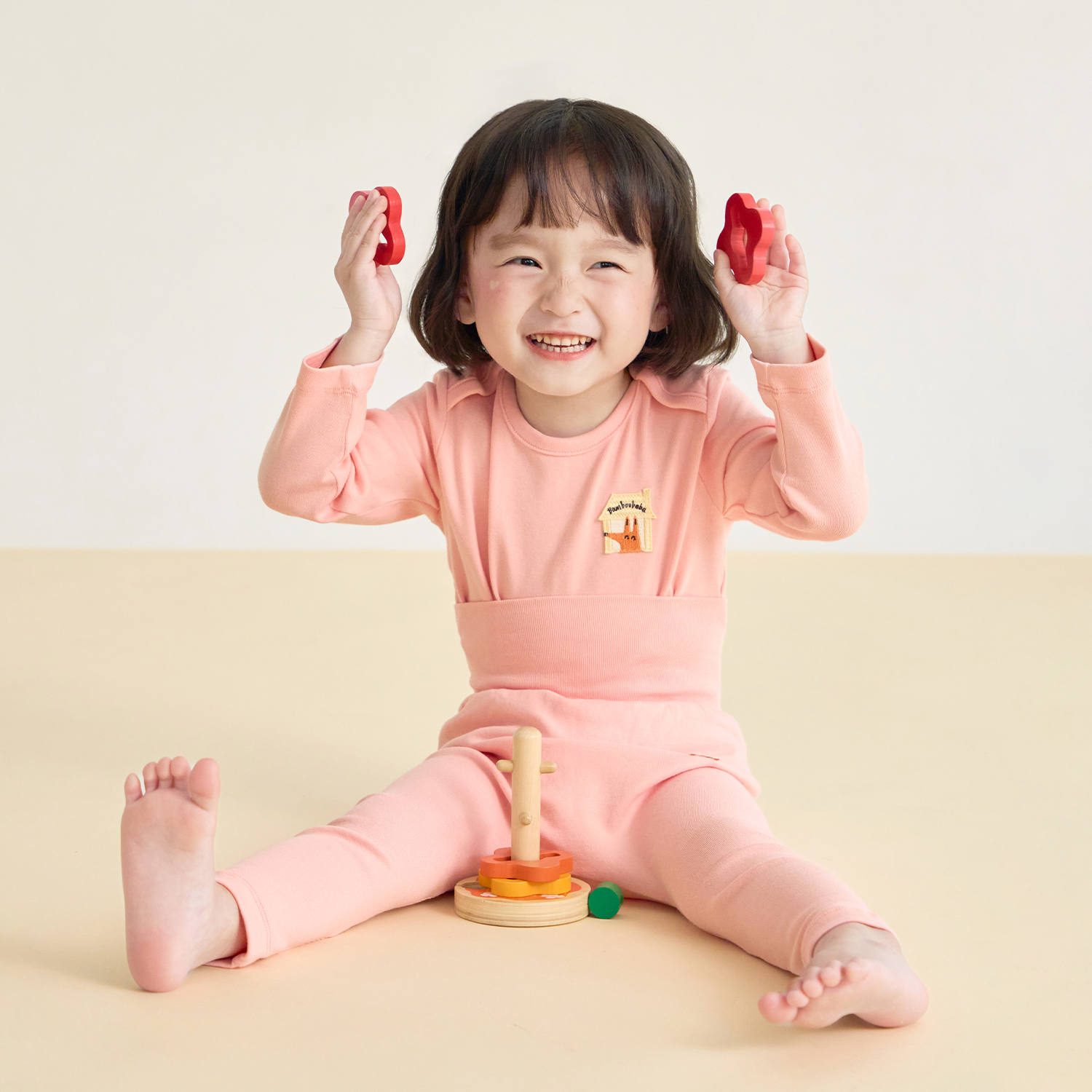 Bamboo Fox Basic High Waist Long Sleeve Set(3M~3Y)