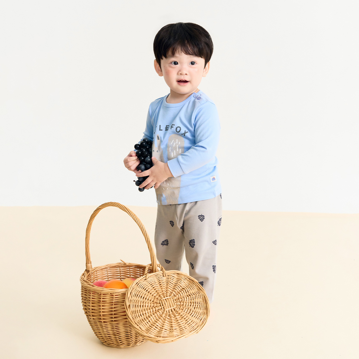 Bamboo Little Fox Long Sleeve Set(3M~3Y)