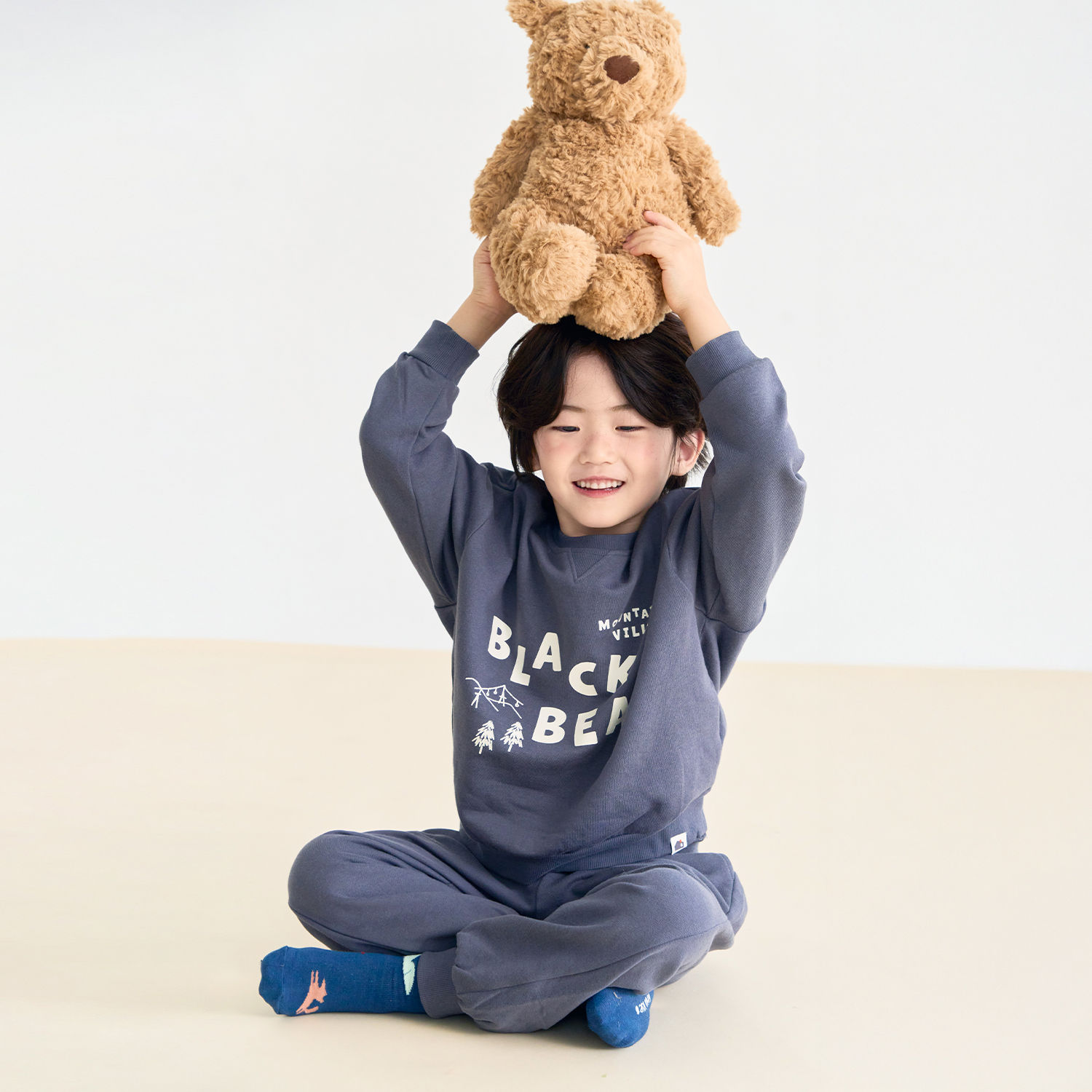 Bamboo Mountain Black Bear Pullover Set(12M~8Y)