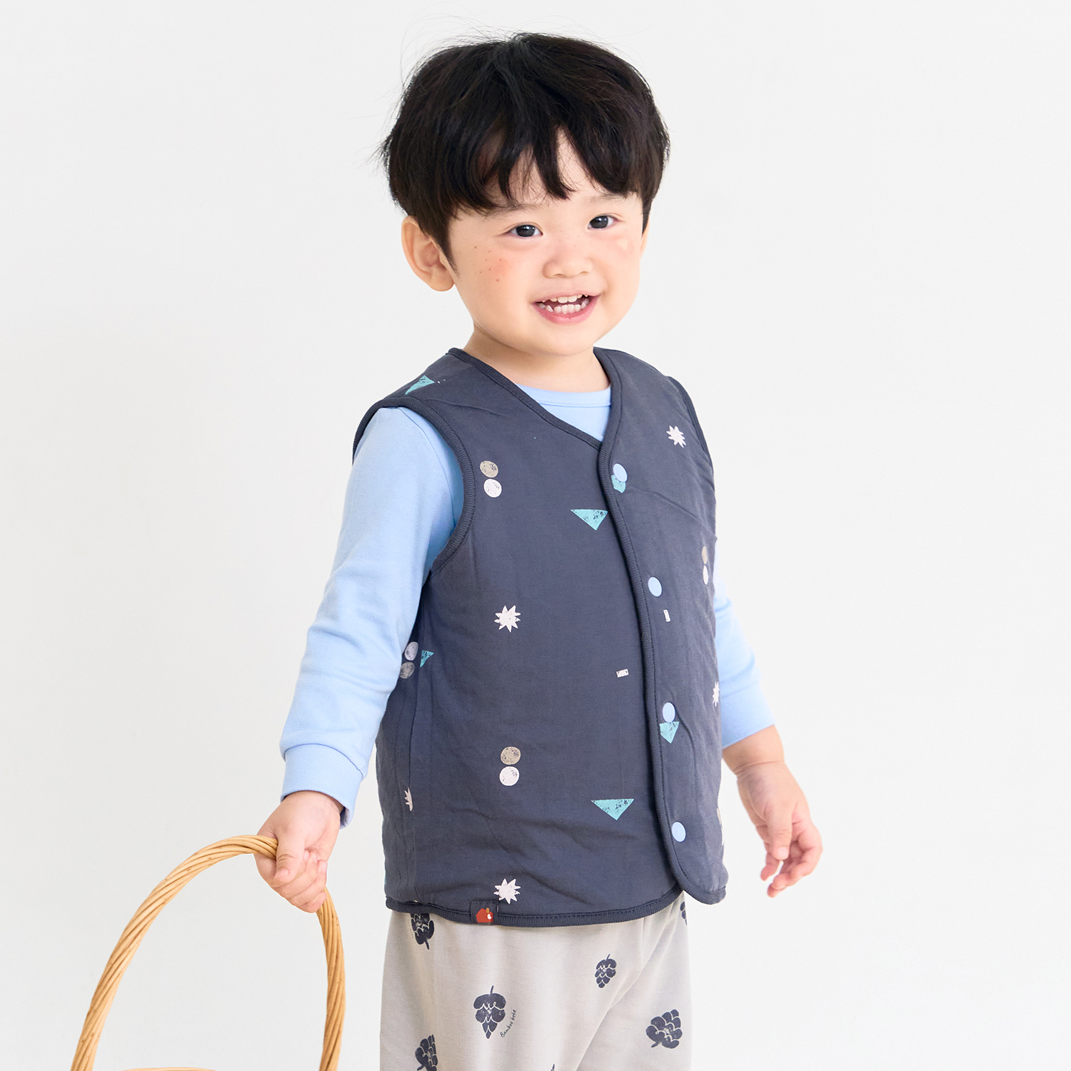 Bamboo Mountain Village Cozy Vest(12M~6Y)