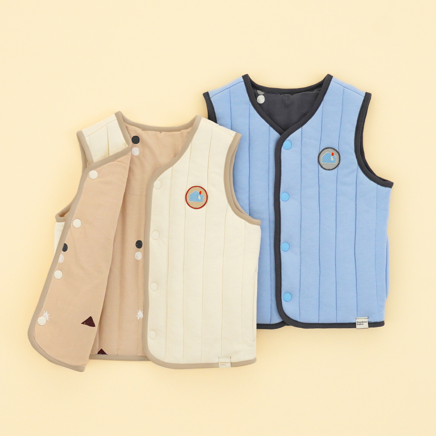 Bamboo Mountain Village Cozy Vest(12M~6Y)