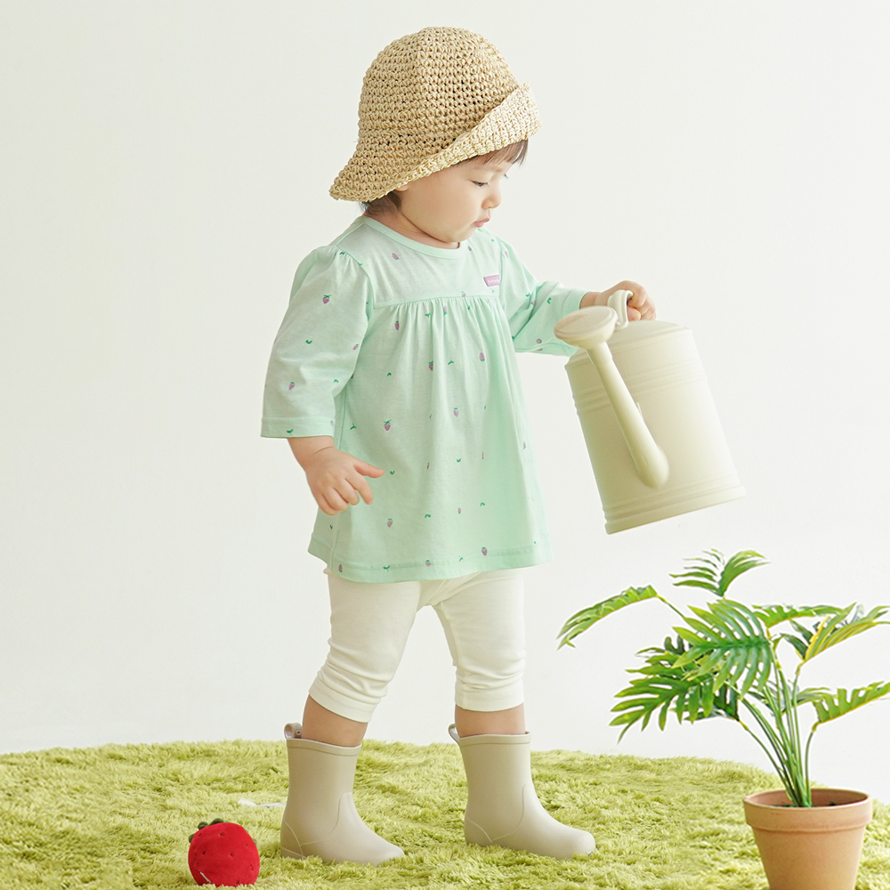Bamboo Sweet Strawberry ¾ Sleeve Top & Pants Set(6~36Months)