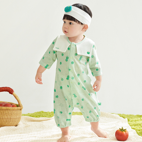 Bamboo Airy Tomato Baby Romper