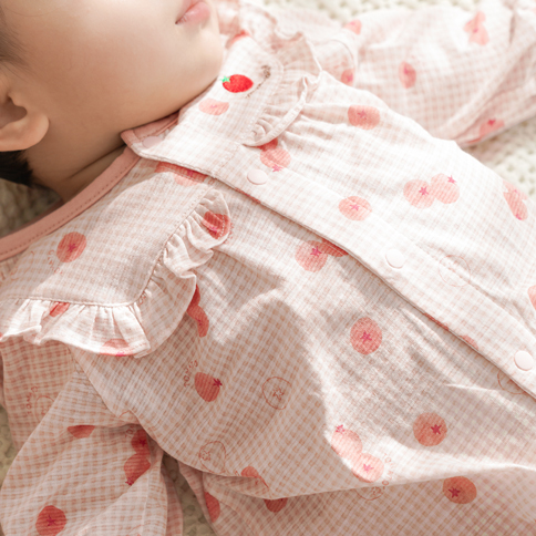 Bamboo Airy Tomato Baby Romper