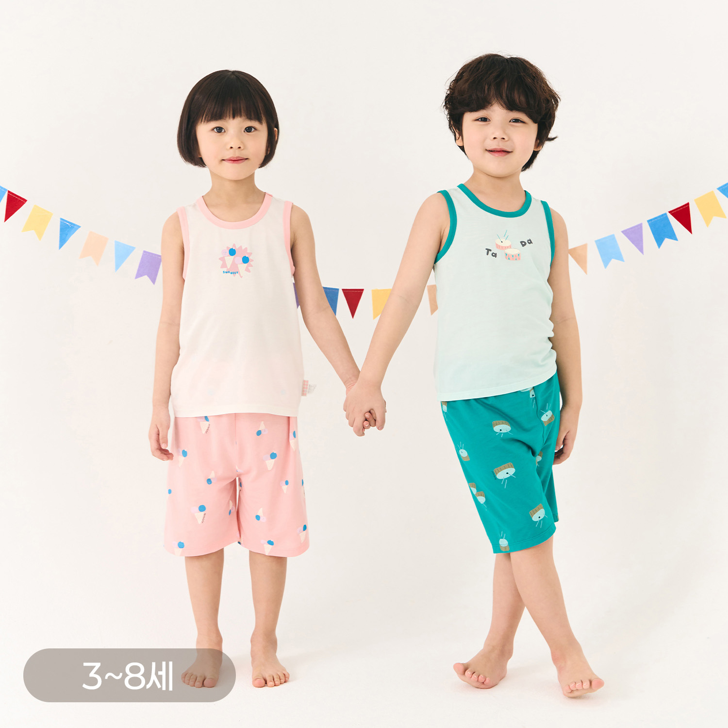 BambooKids BambooCool Circus Sleeveless Loungewear Set(3~8Y)