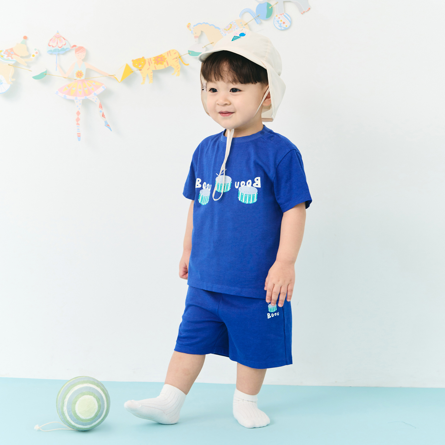 Bamboo Circus Short Sleeve Set_Drum(12M~8Y)