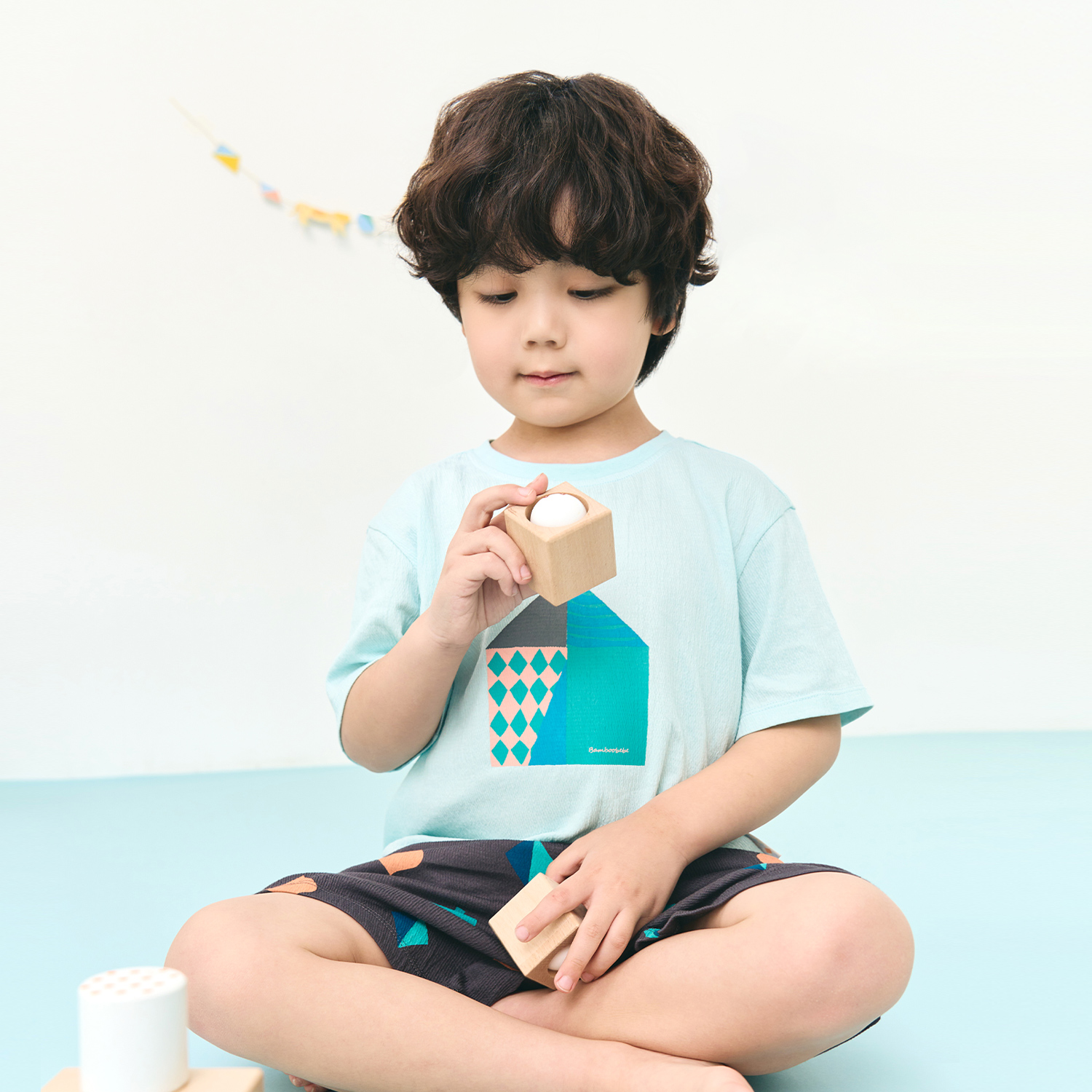 BambooWrinkle Circus Short Sleeve Set_Circus Tent(12M~8Y)