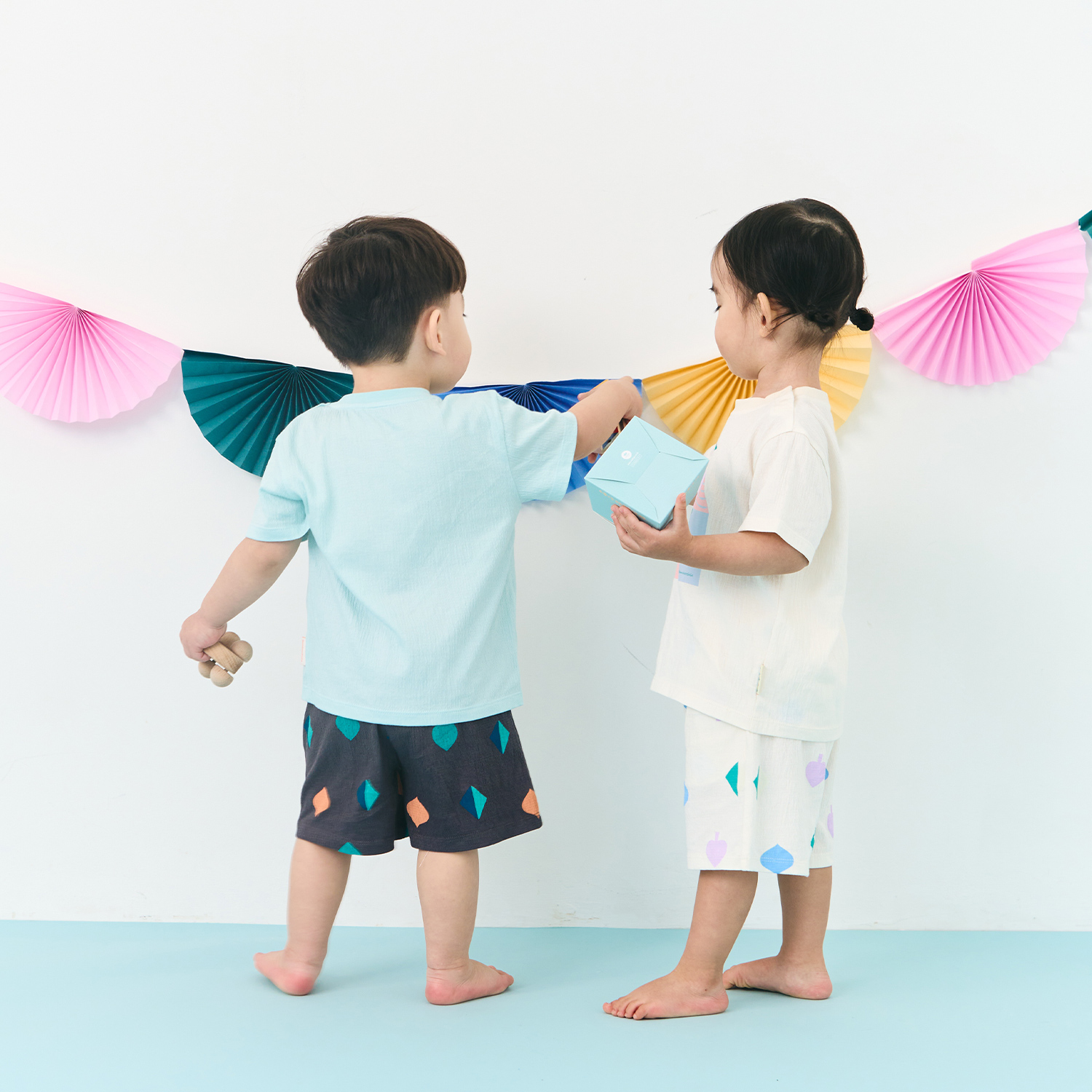 BambooWrinkle Circus Short Sleeve Set_Circus Tent(12M~8Y)