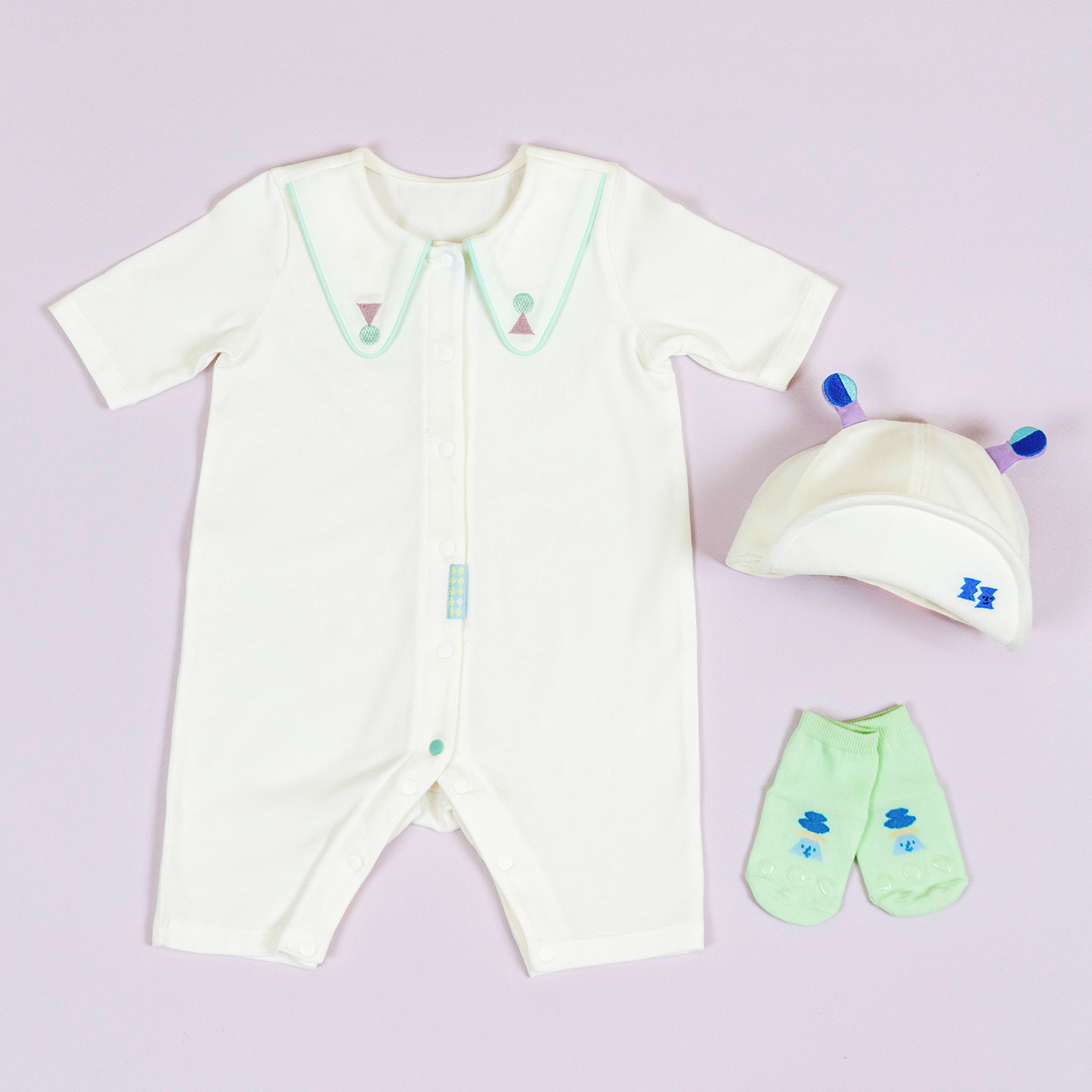 BambooStretch Circus Long Sleeve Baby Romper