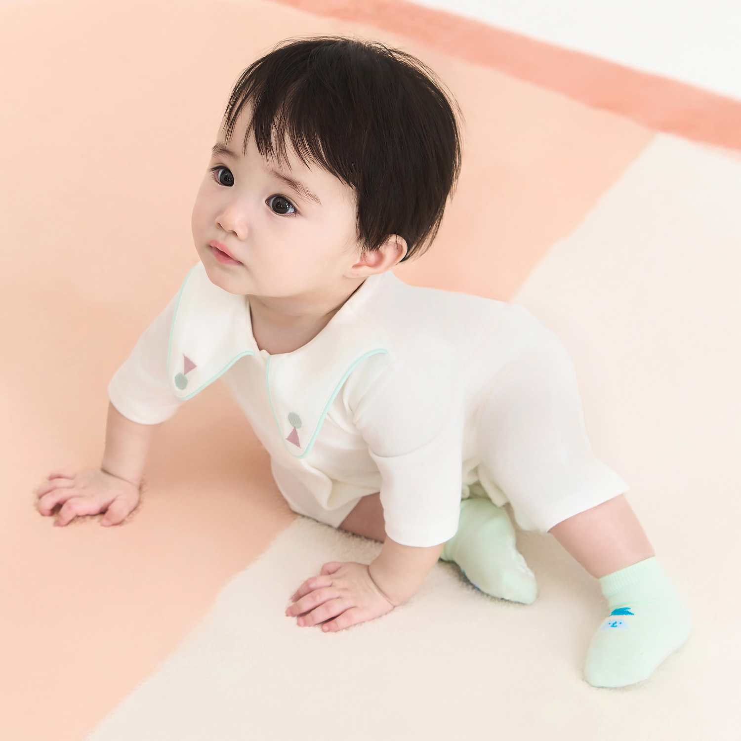 BambooStretch Circus Long Sleeve Baby Romper