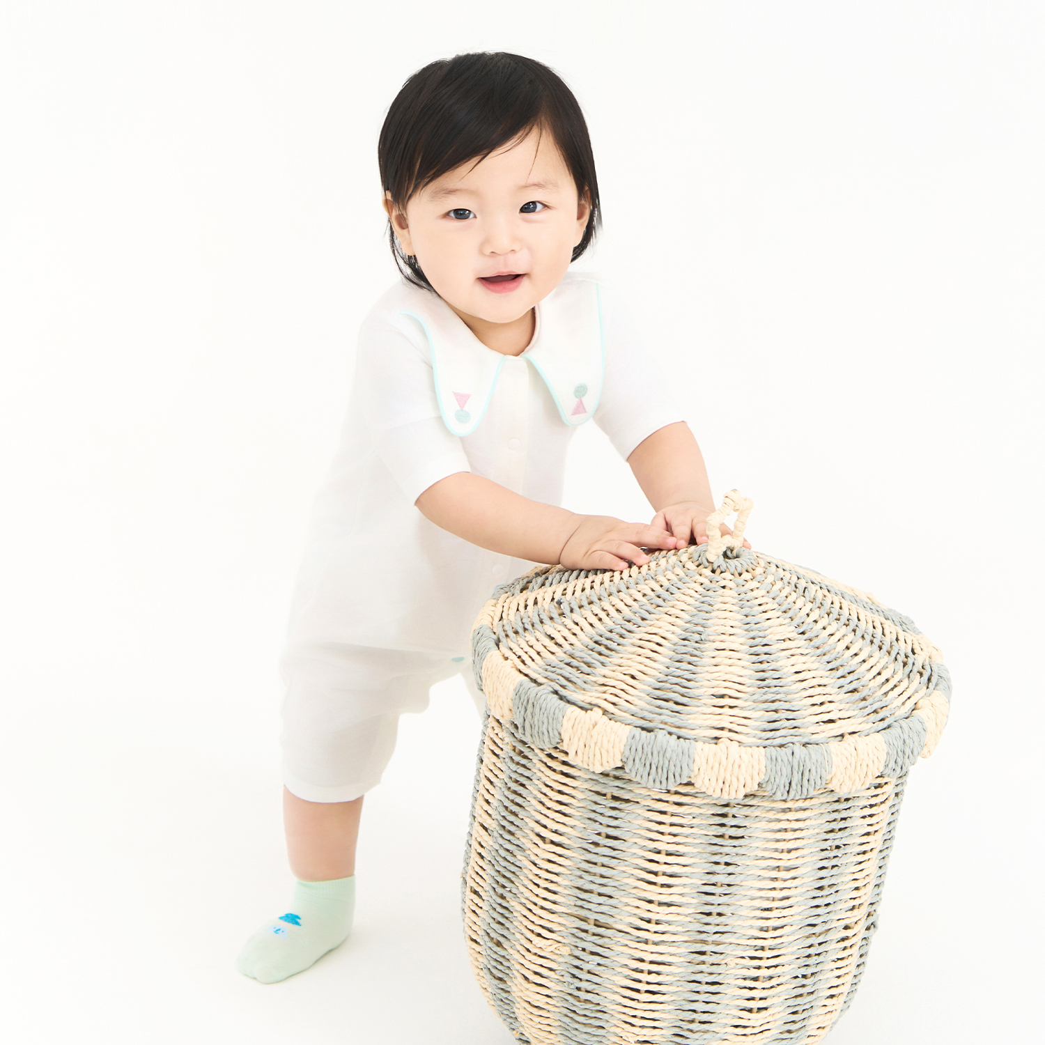 BambooStretch Circus Long Sleeve Baby Romper